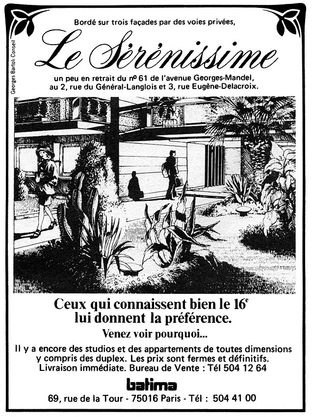 Advert Paris 1977