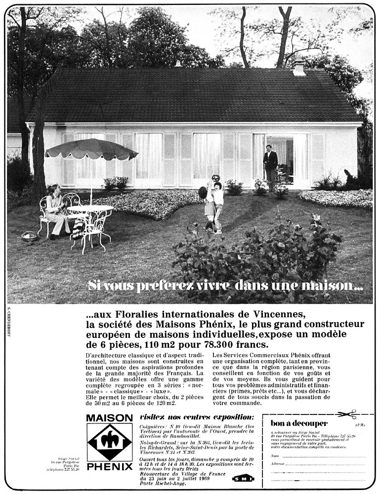 Advert Phenix 1969