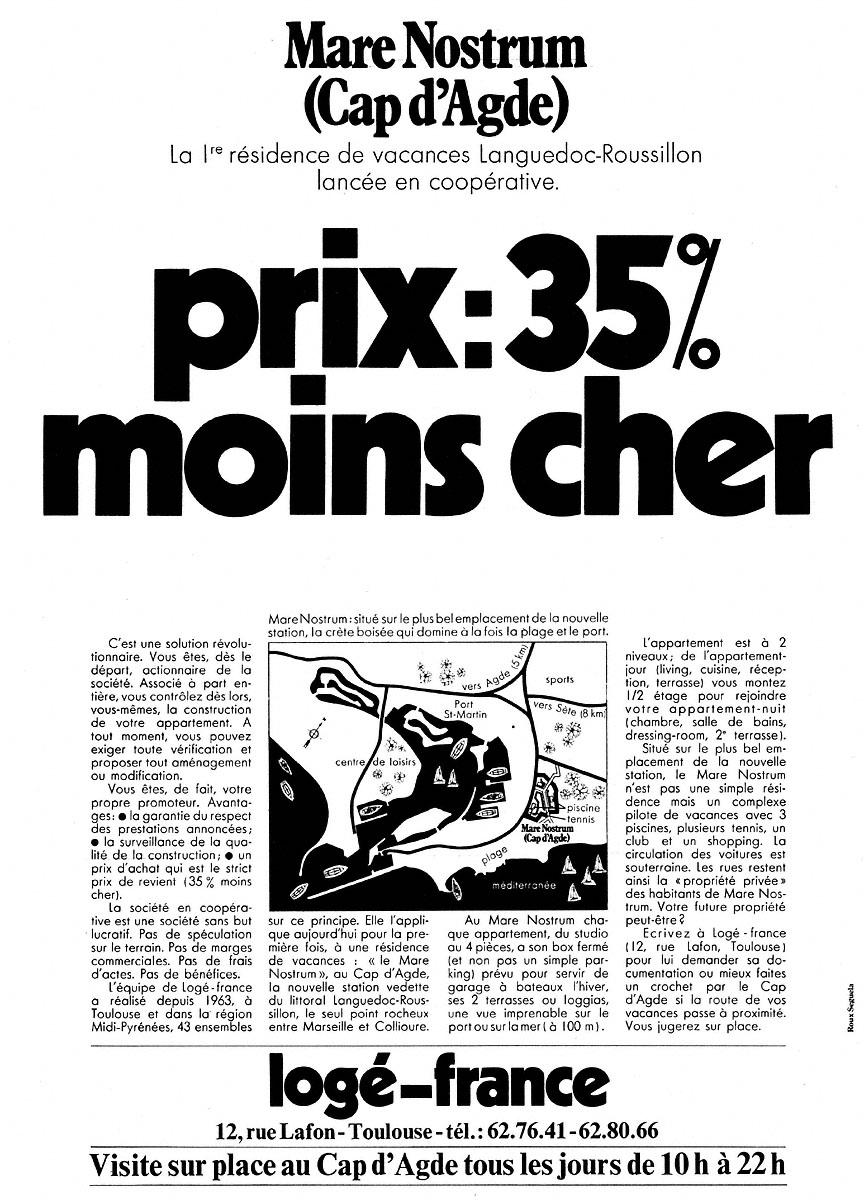 Advert Programmes Immobiliers 1970