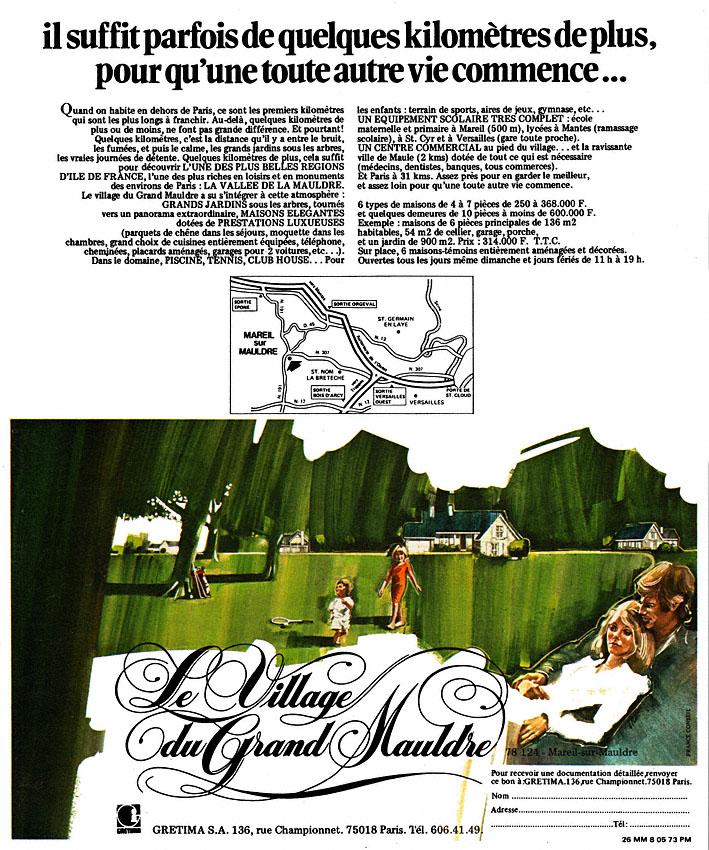 Advert Programmes Immobiliers 1973