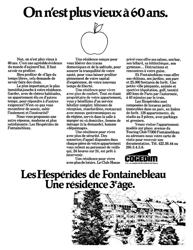 Advert Programmes Immobiliers 1977