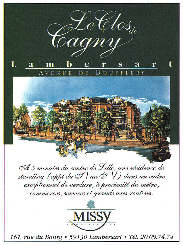 Advert Programmes Immobiliers 1996