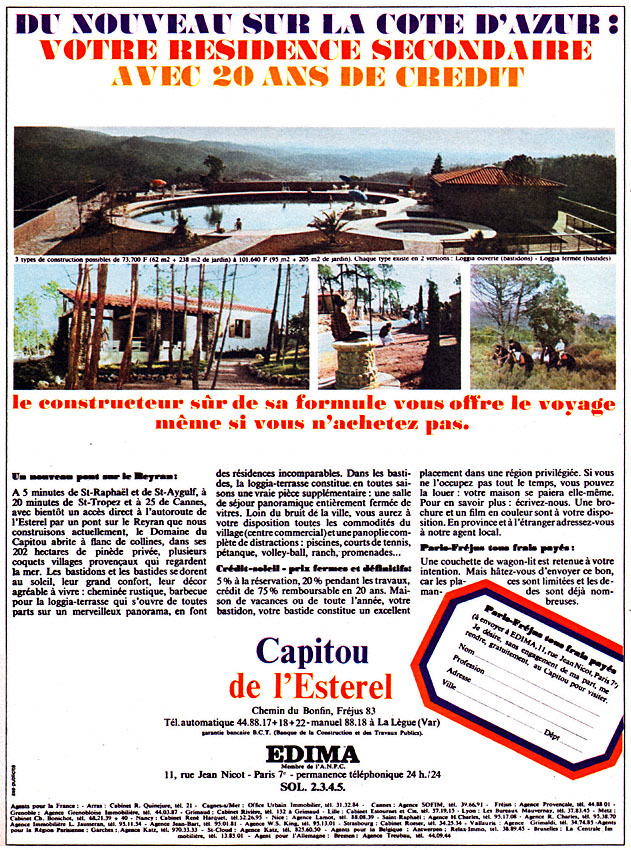 Advert Programmes Immobiliers 1967