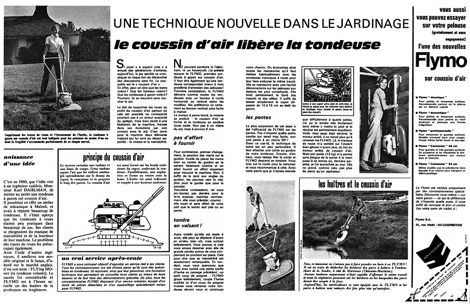 Advert Flymo 1970
