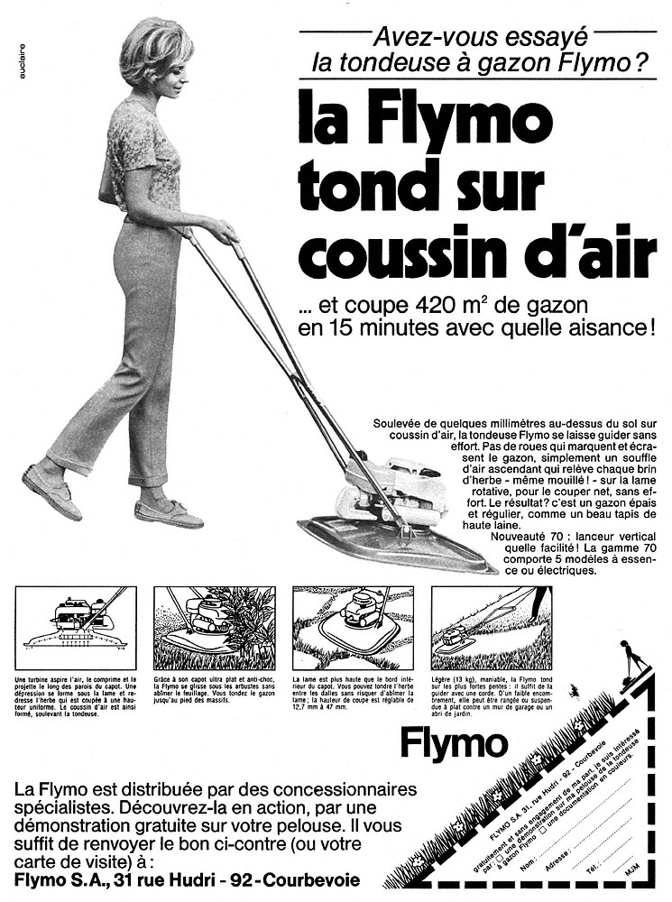 Advert Flymo 1970