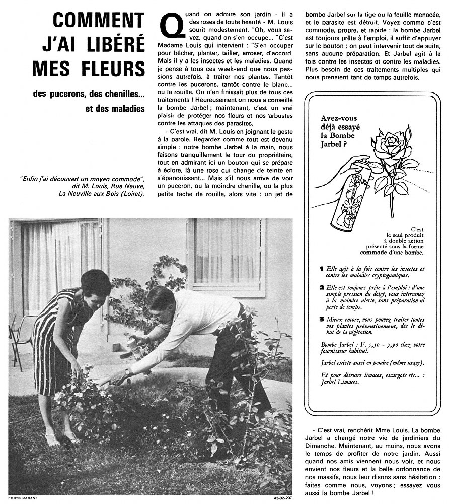 Advert Jarbel 1966