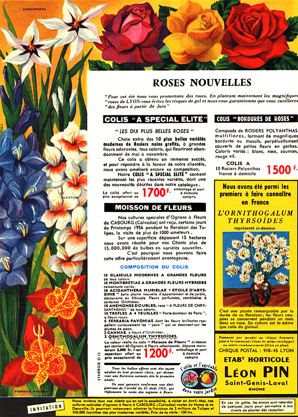 Advert Lon Pin 1957