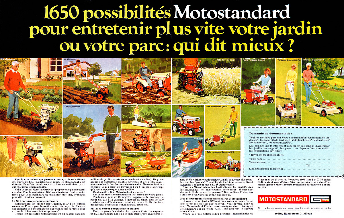 Advert Motostandard 1969
