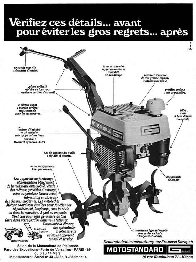 Advert Motostandard 1971