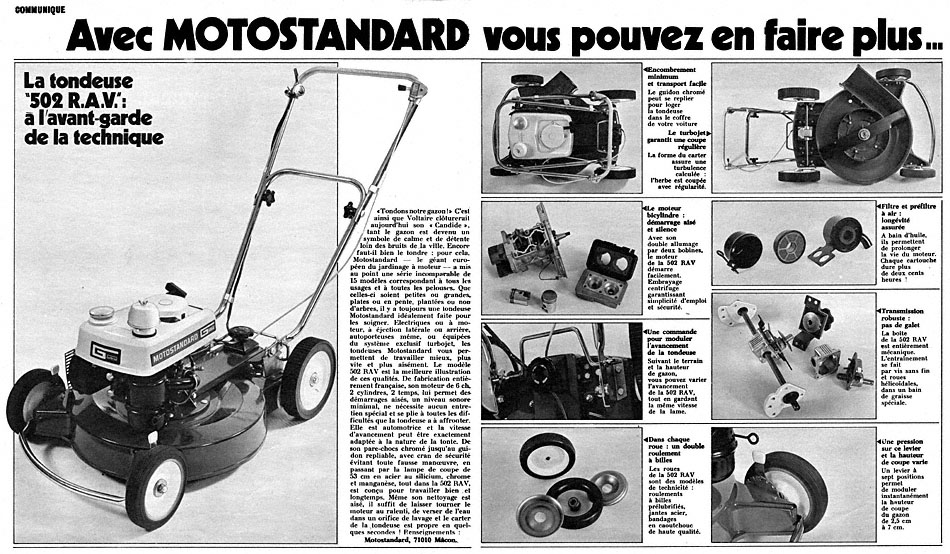 Advert Motostandard 1974