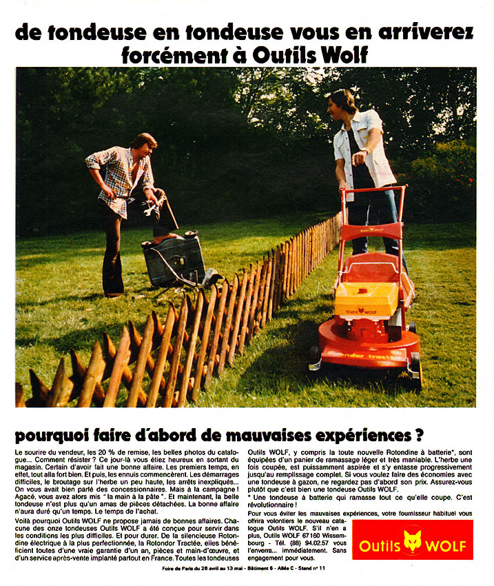 Advert Wolf 1973