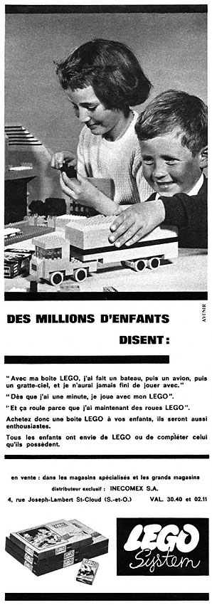 Advert Lego 1963