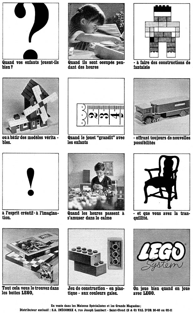 Advert Lego 1964