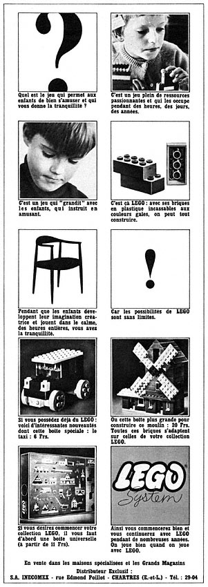 Advert Lego 1965