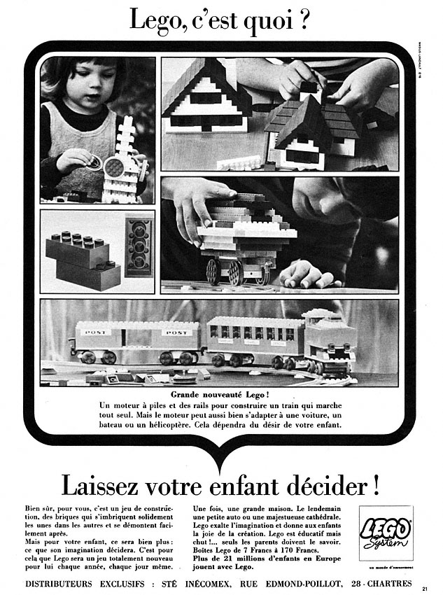 Advert Lego 1966