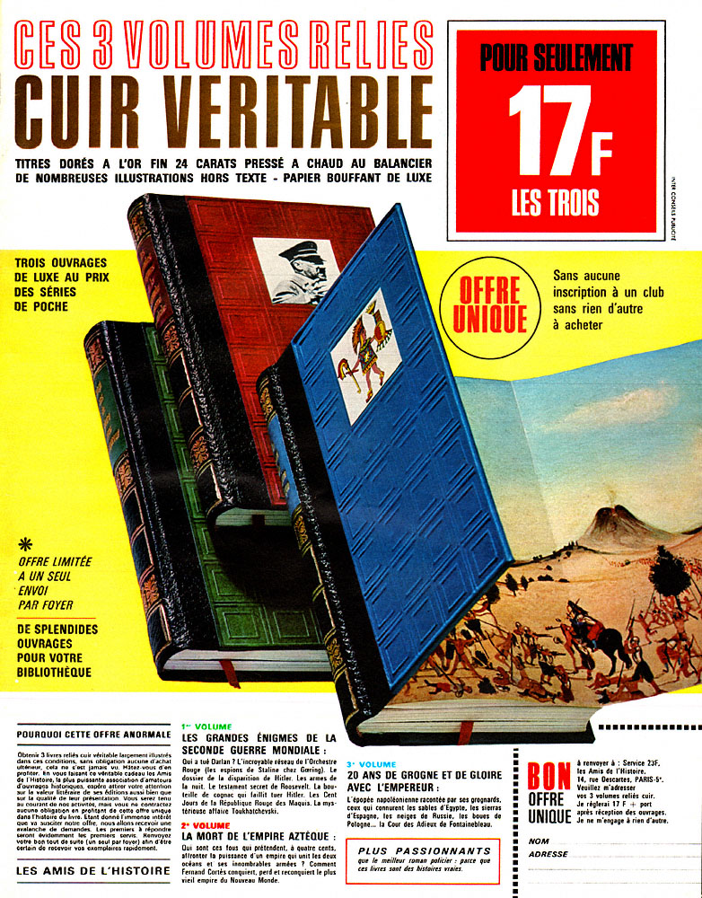 Advert Amis Histoire 1966