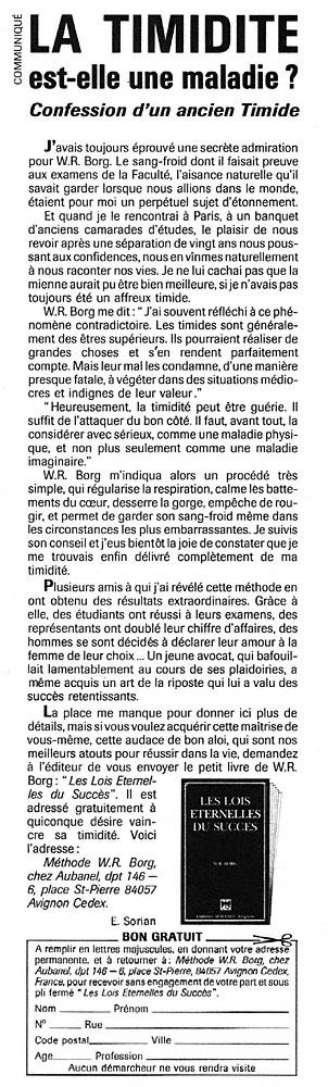 Advert Aubanel 1969