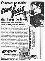 BrandClub Franais du Livre 1955