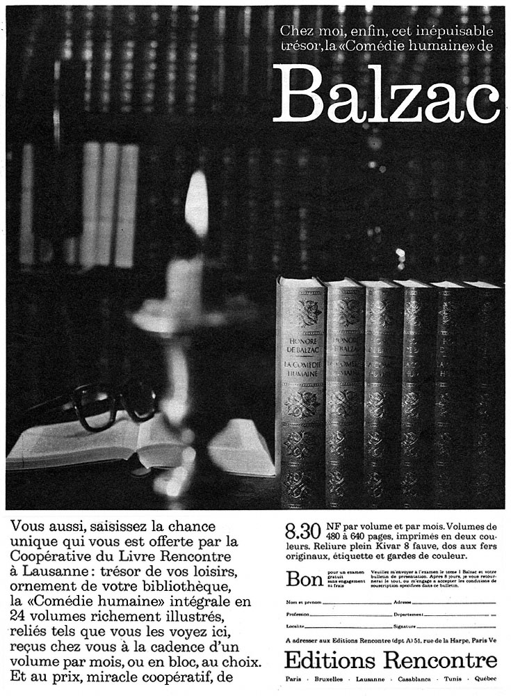 Advert Editions Rencontre 1961