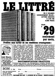 Advert Editions du Cap 1963