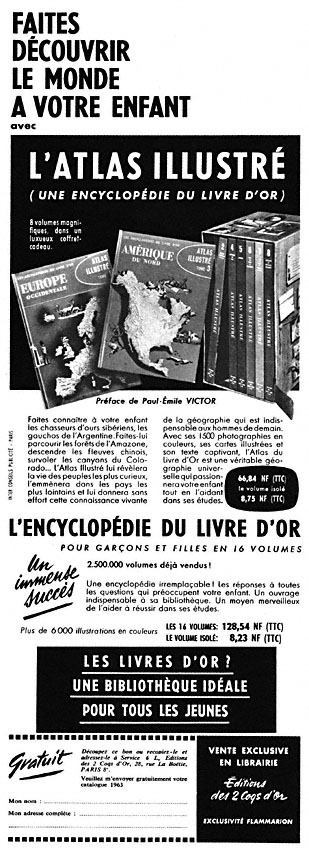 Advert Flammarion 1962