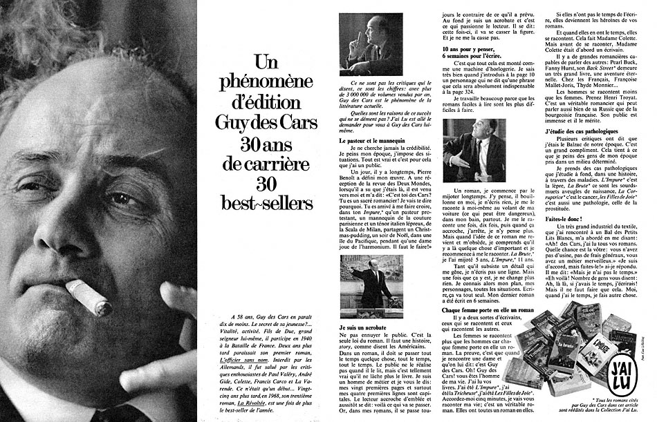 Advert J'ai lu 1969