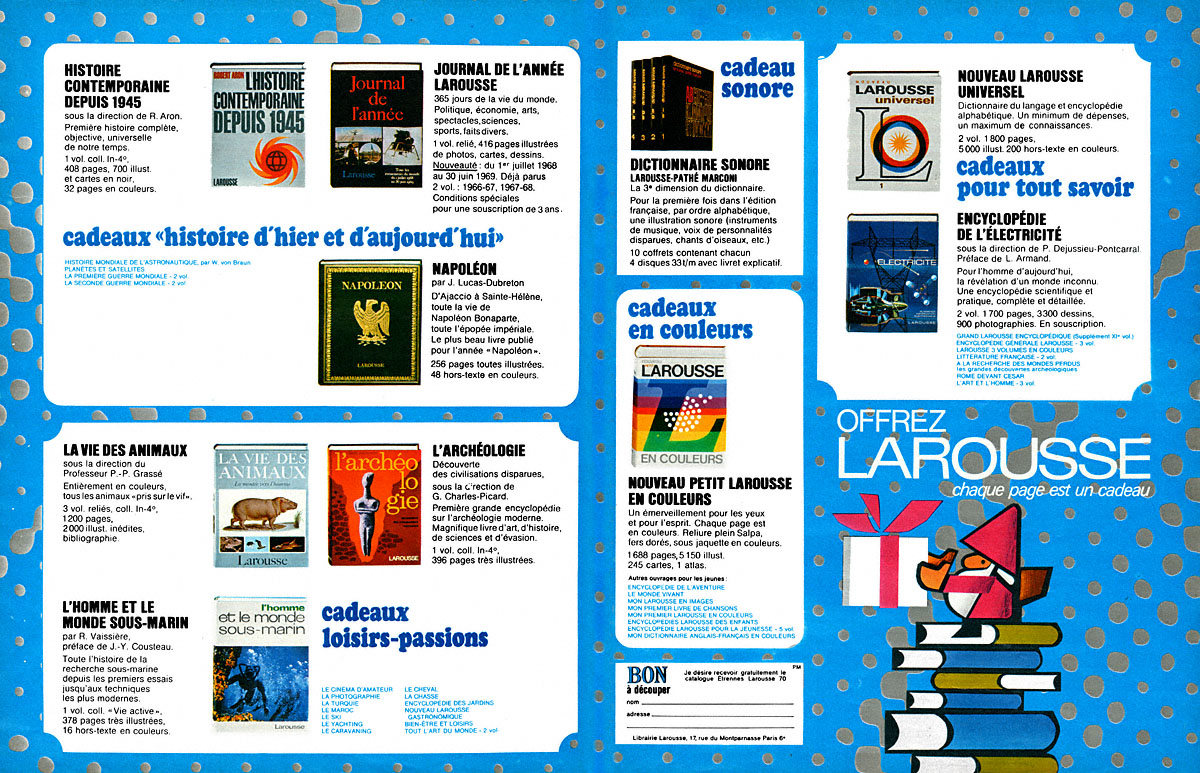 Advert Larousse 1969