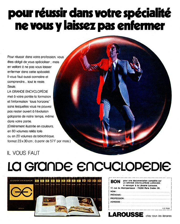 Advert Larousse 1973