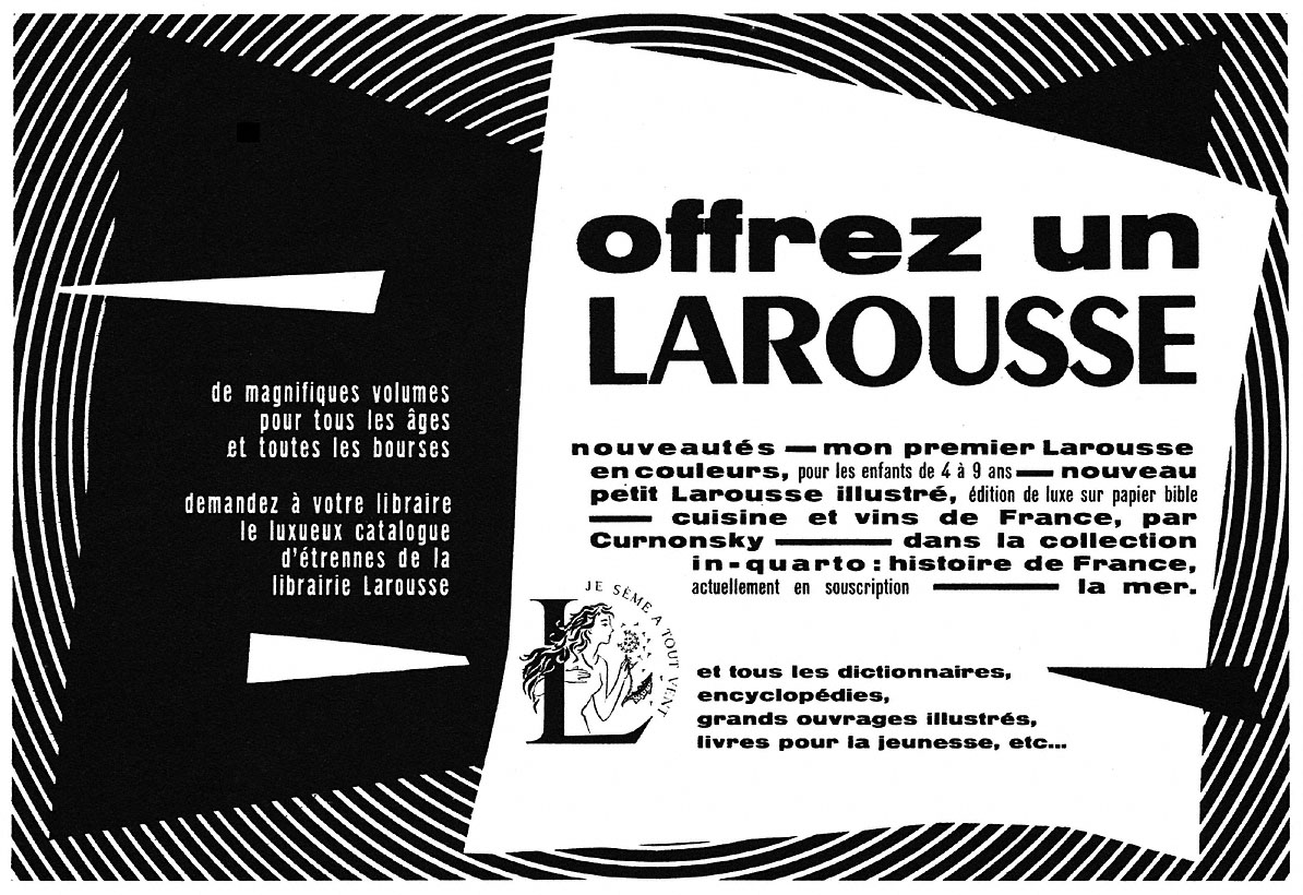 Advert Larousse 1953