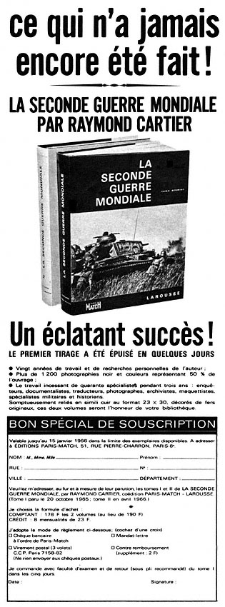 Advert Match 1965