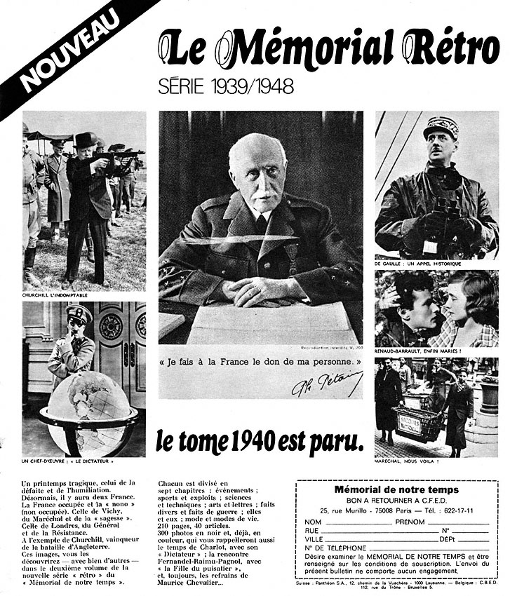 Advert Memorial 1976