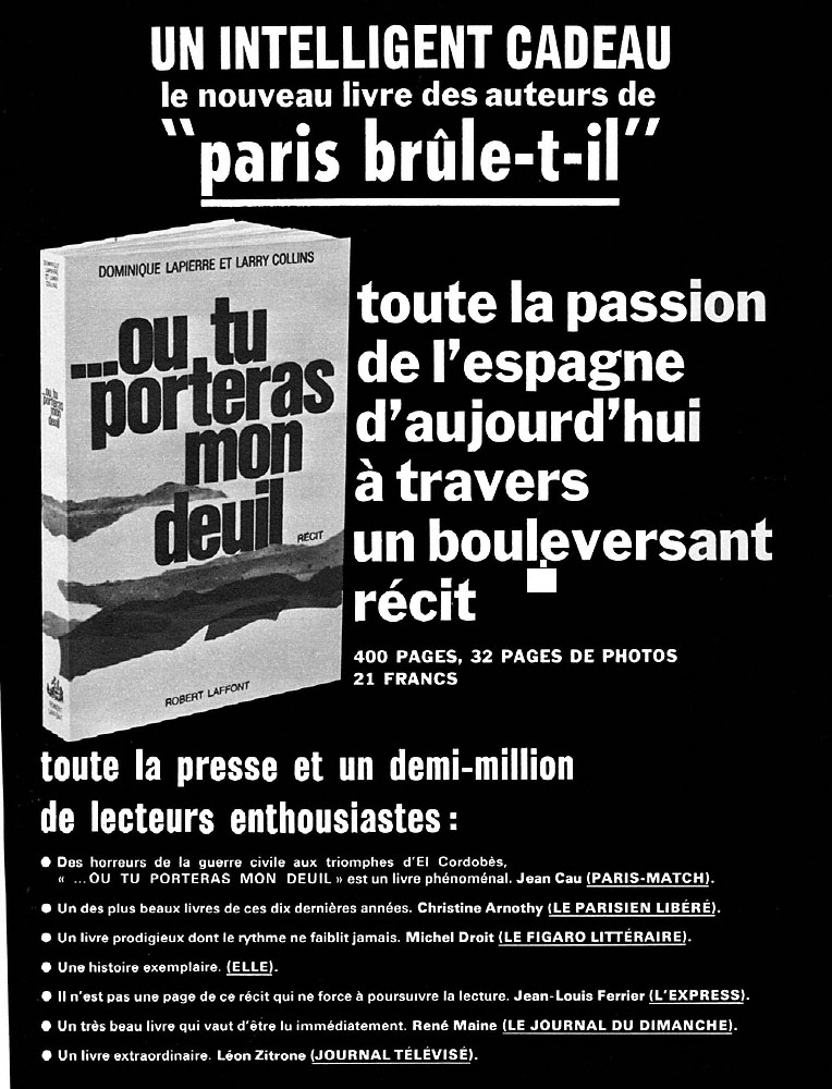 Advert Robert Laffont 1967