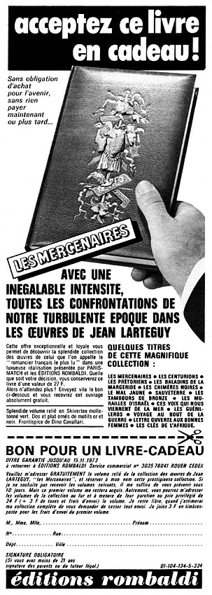 Advert Rombaldi 1972