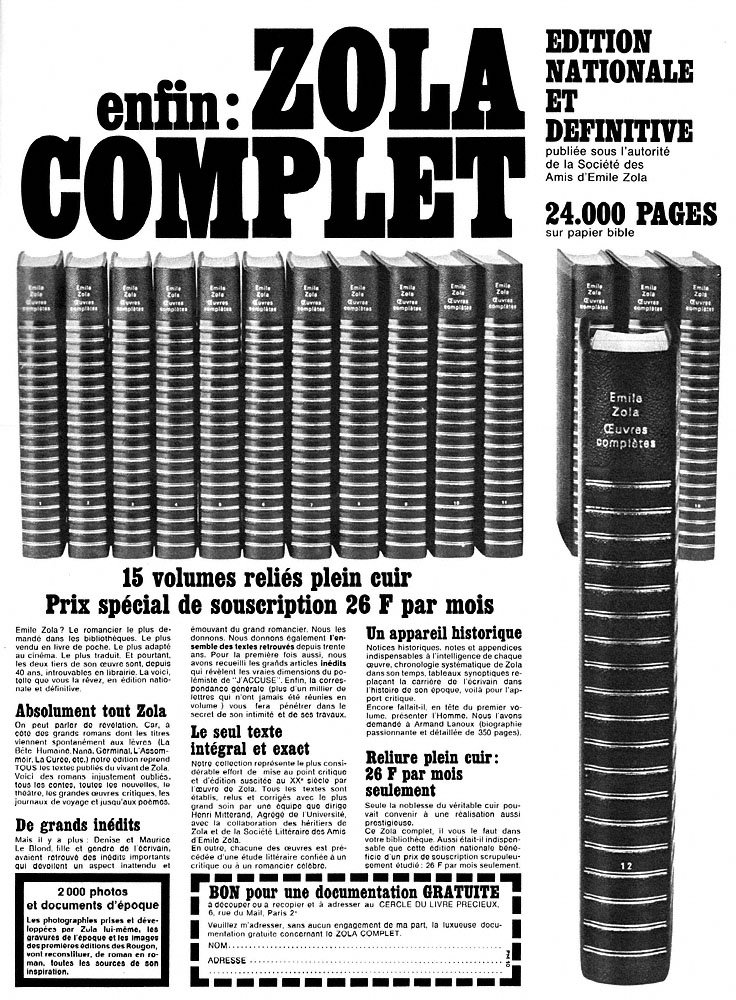 Advert ZxDivers Clubs Livres 1966