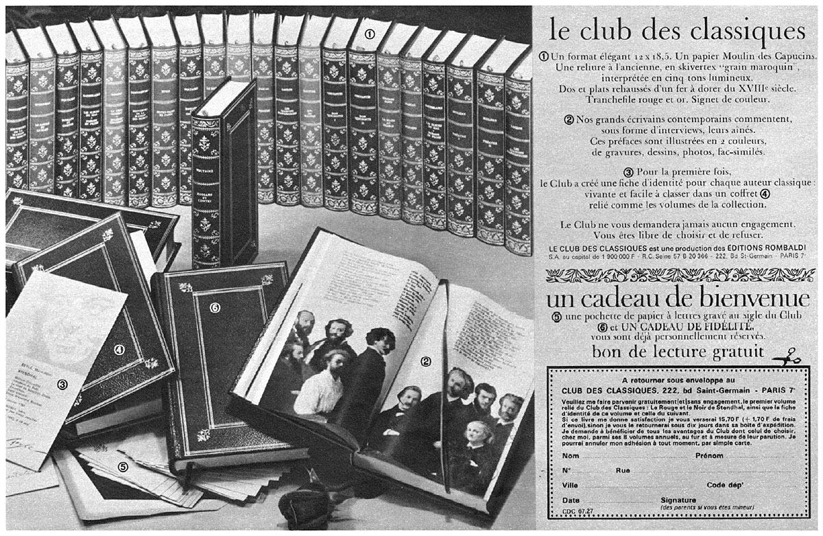 Advert ZxDivers Clubs Livres 1967