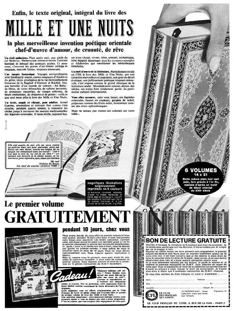 Advert ZxDivers Clubs Livres 1968