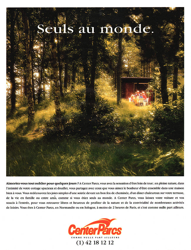 Advert Center Parcs 1994