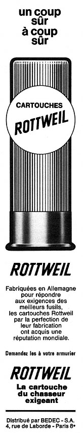 Advert Chasse 1970