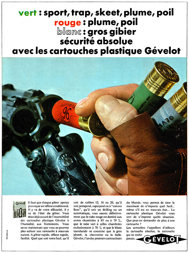 Advert Chasse 1967