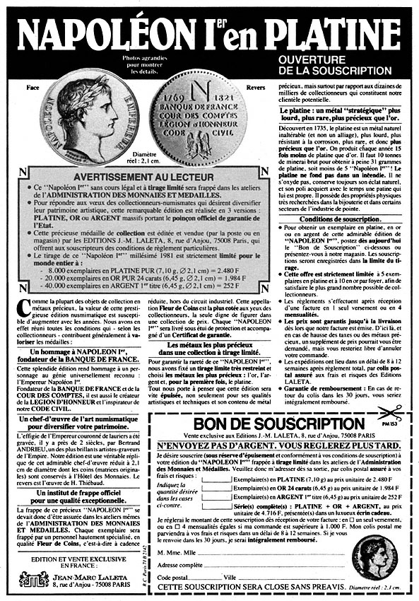 Advert Collections 1981