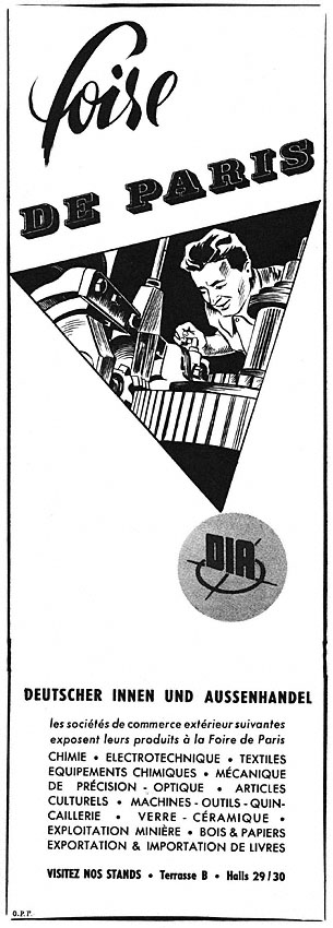 Advert Foires Salons 1955