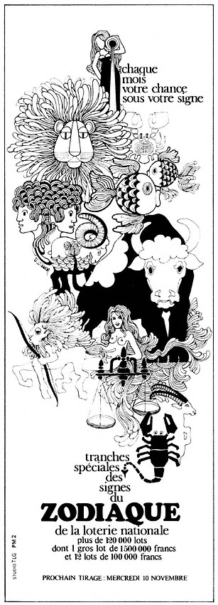 Advert Loterie Nationale 1971