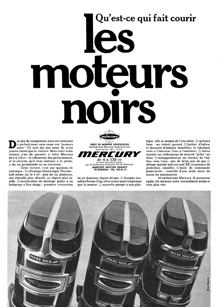 Advert Mercury 1970