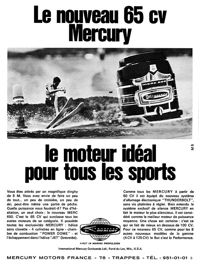 Advert Mercury 1968