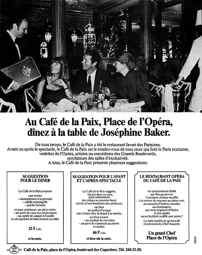 Advert Restaurants 1980