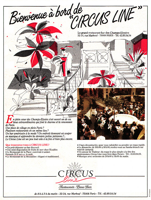 Advert Restaurants 1987