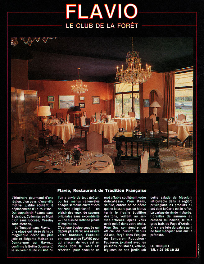 Advert Restaurants 1990