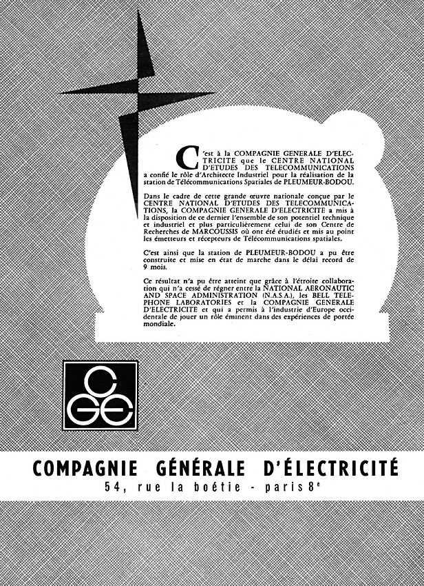 Advert CGE 1962