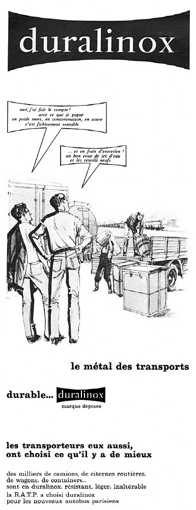 Advert Duralinox 1967