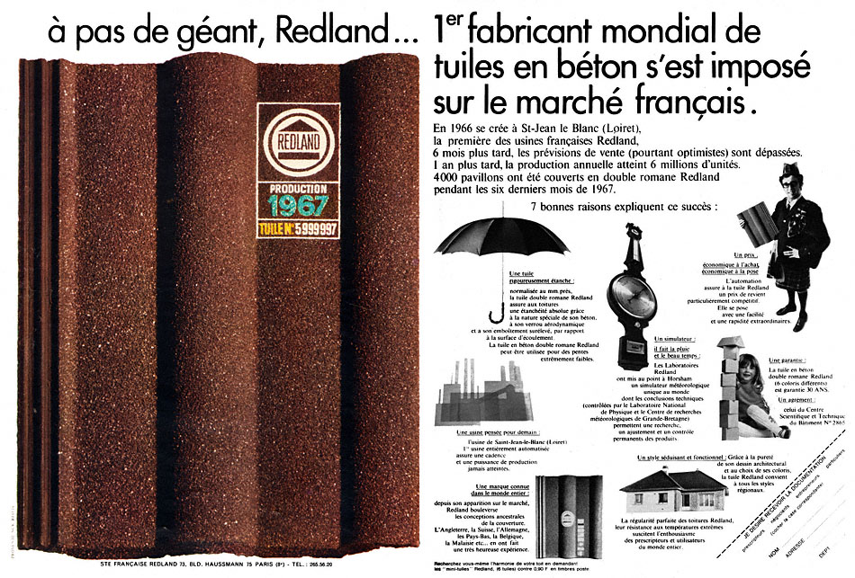 Advert Redland 1968